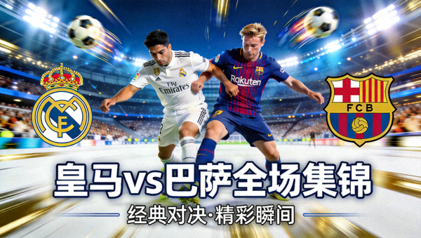 皇马对阵巴萨全场集锦视频封面